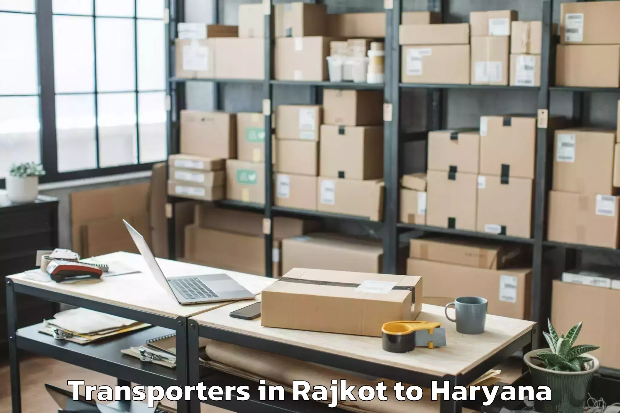 Top Rajkot to Airia Mall Transporters Available